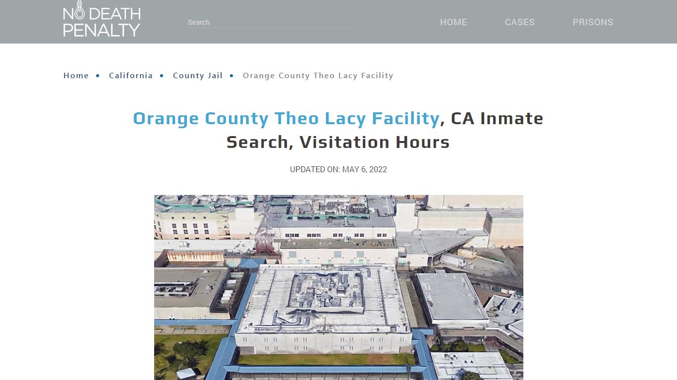 Orange County Theo Lacy Facility, CA Inmate Search ...